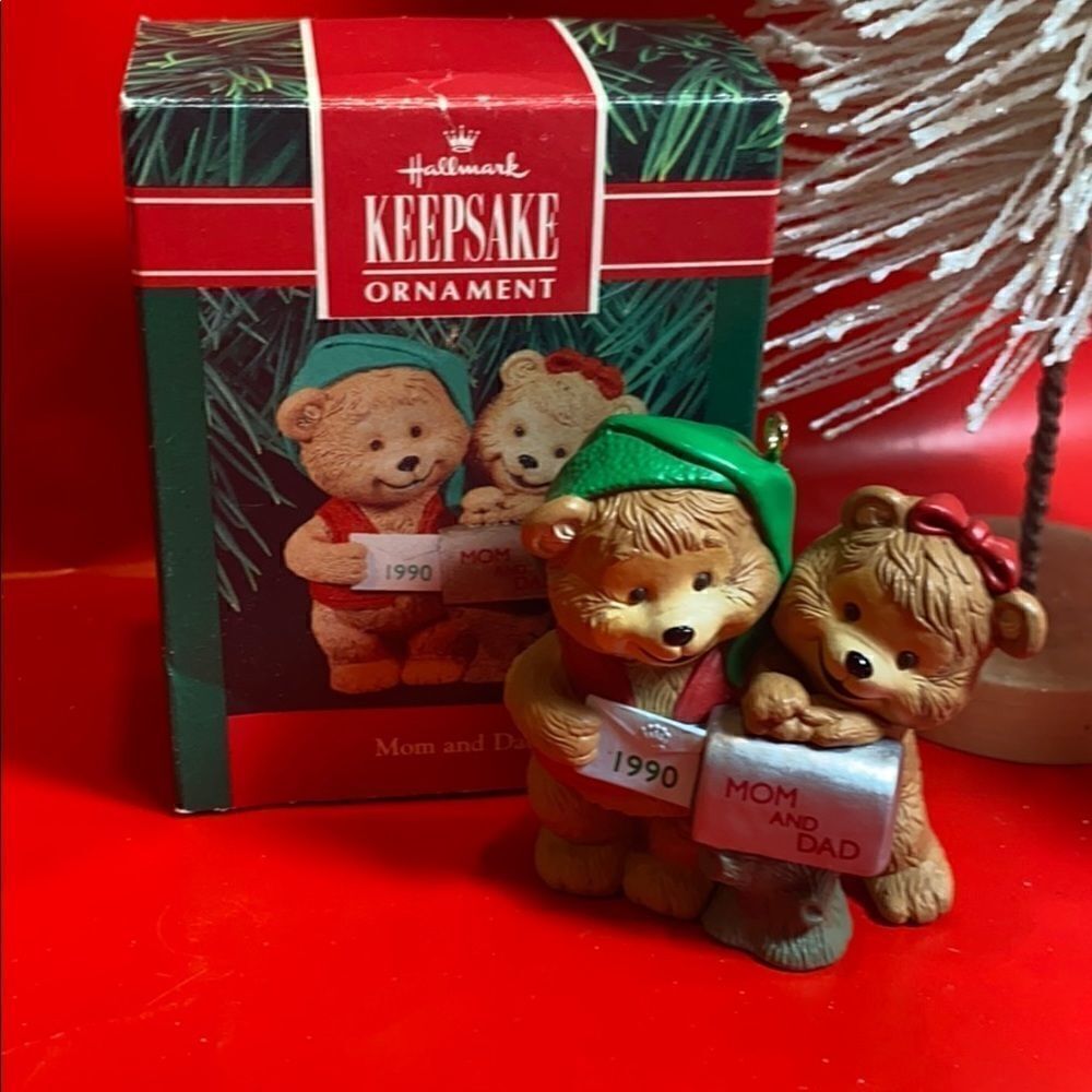 Hallmark Mom and Dad ornament 1990